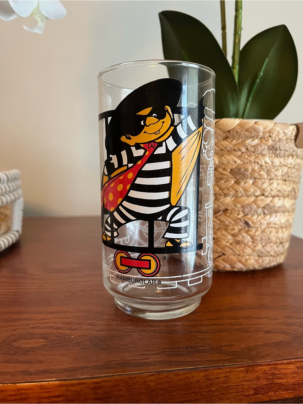 Vintage 1977 Mcdonald’s Hamburglar Glass